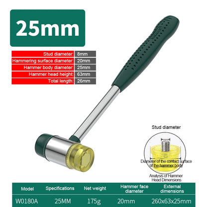 Plastikhammer, Schonhammer, Gummihammer , Doppelkopfhammer 25-40mm - werkzeug-online24