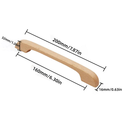 Schubladengriffe Massivholz, Küchengriffe, Schrankgriffe aus Holz - werkzeug-online24